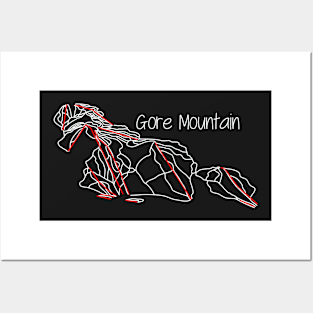 Gore Mountain Trail Map Posters and Art